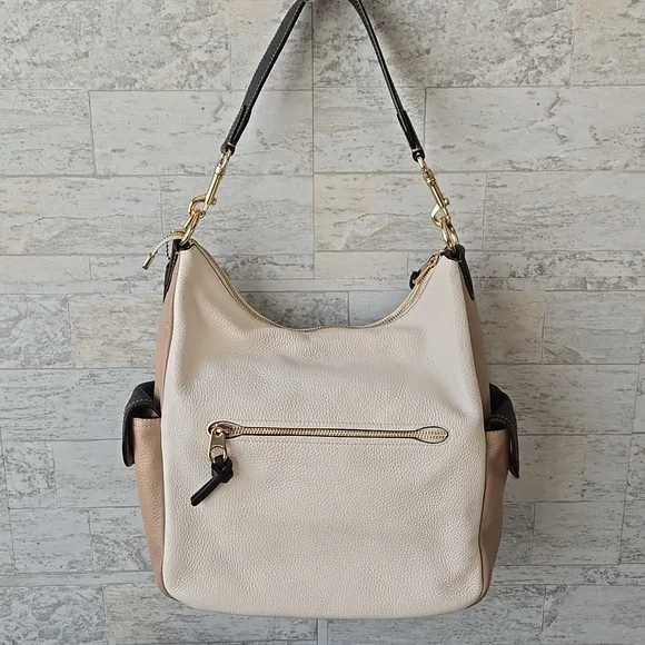 Coach Pennie Shoulder Handbag Leather With Brown Dust Cover Slip - Picture 10 of 17